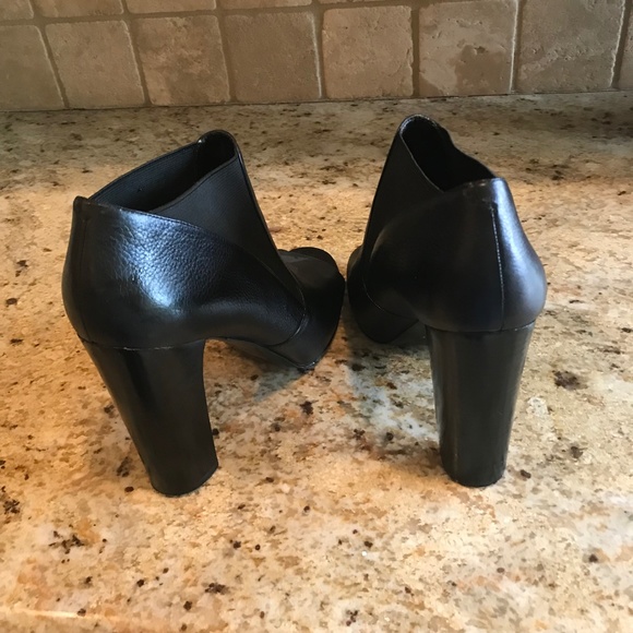 NINE WEST 'HOPPY' ANKLE BOOT LEATHER SIZE 9 Pre-owned great style-great height! - Picture 6 of 10